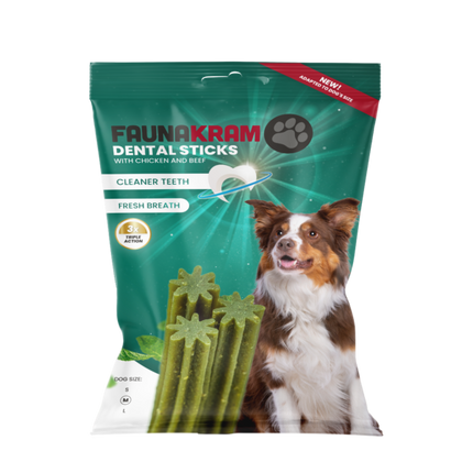 Faunakram - Mint Fresh Dental Sticks 7 stk. (BF 11/4 2025)