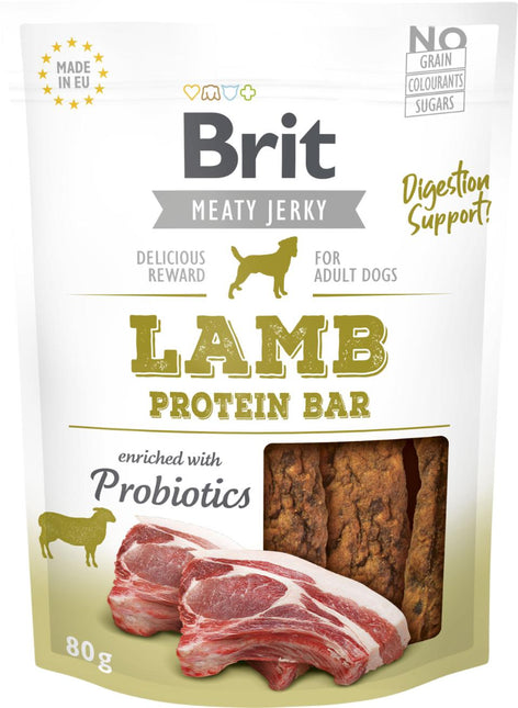 Brit - Jerky Protein Bar m. Lam, 80g