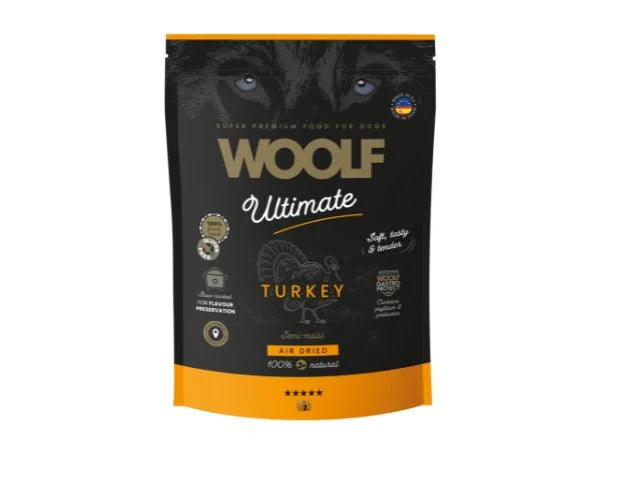 Woolf - Ultimate Semi-Moist Foder 1kg, Kalkun