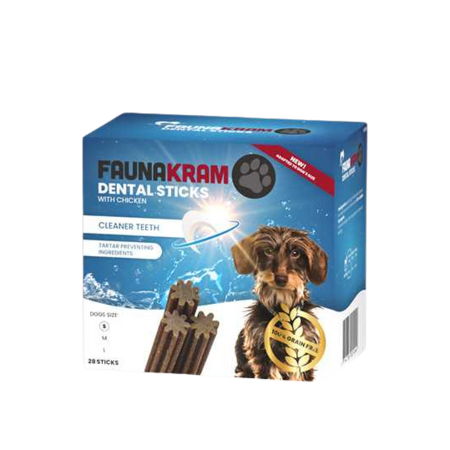 Faunakram - Kornfri Dental Sticks 28 stk. (BF 14/9)