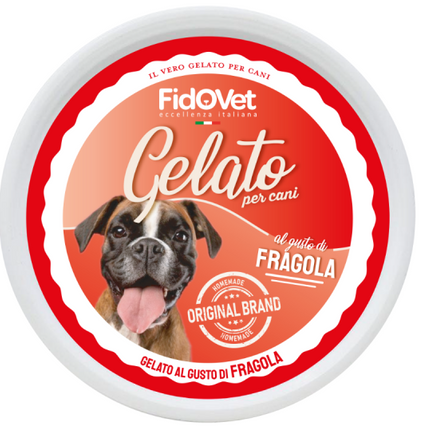 Gelato FidoVet - Hundeis, Jordbær