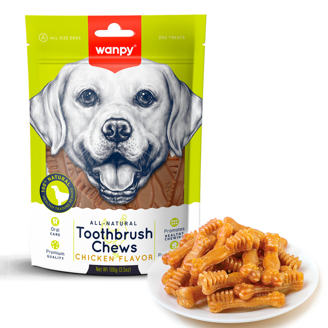 Wanpy - Toothbrush Chews (Chicken Flavor) 100g