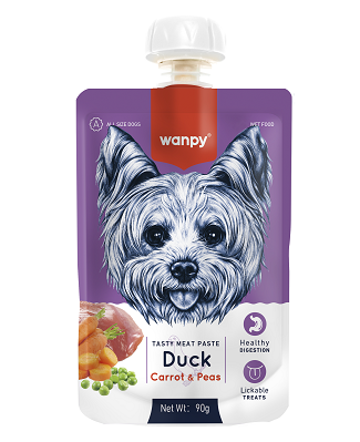 Wanpy - Tasty Meat Duck, Carrot & Pea 90g