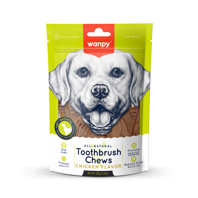 Wanpy - Toothbrush Chews (Chicken Flavor) 100g