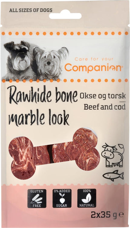 Companion Wrapped Rawhide Bone - Okse & Torsk, 2x50g