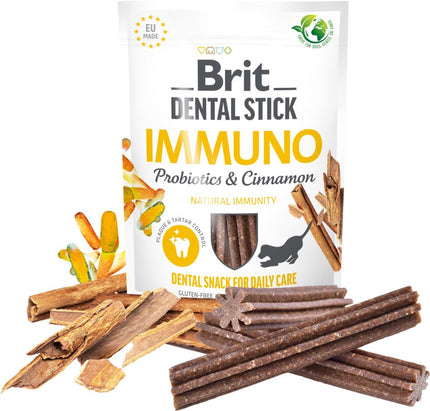 Brit - Tandrensende Immunity Sticks 7 stk