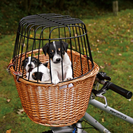 Trixie - Cykelkurv til hunde, til styr, naturel