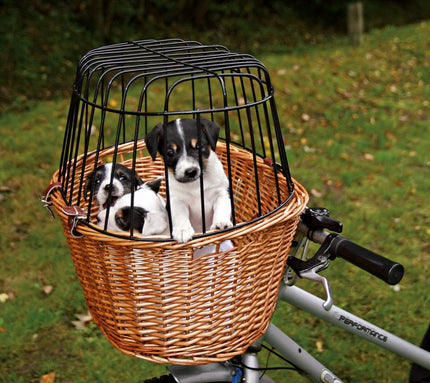 Trixie - Cykelkurv til hunde, til styr, naturel