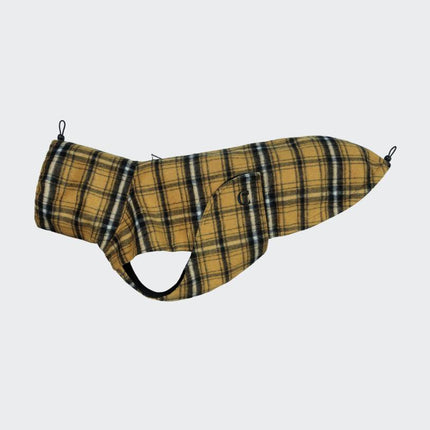 Cloud7 regnfrakke til hund, Glasgow, Plaid Yellow