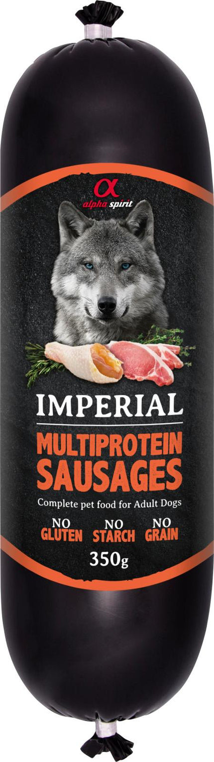 Alpha Spirit - Pølse m. Multiprotein, 350 g. (BF 31/7)