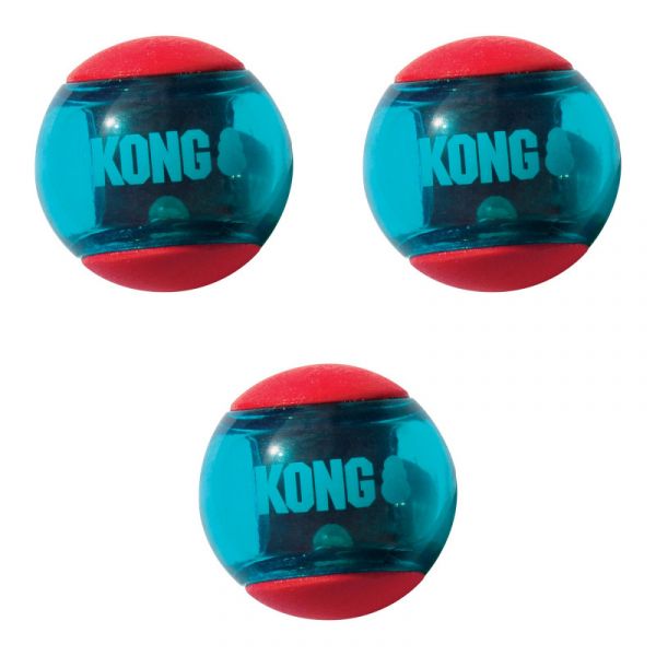 KONG - Flerfarvet Action Bolde 3 stk.