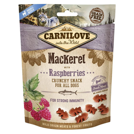 Carnilove godbidder crunchy snack makrel & hindbær Carnilove