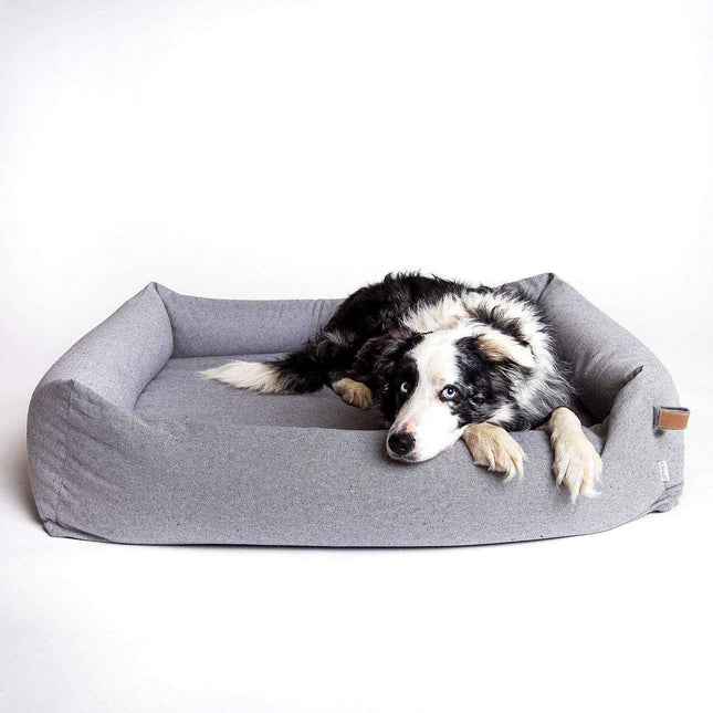 Cloud7 hundeseng Sleepy Deluxe, økologisk, Tweed Grey Cloud7