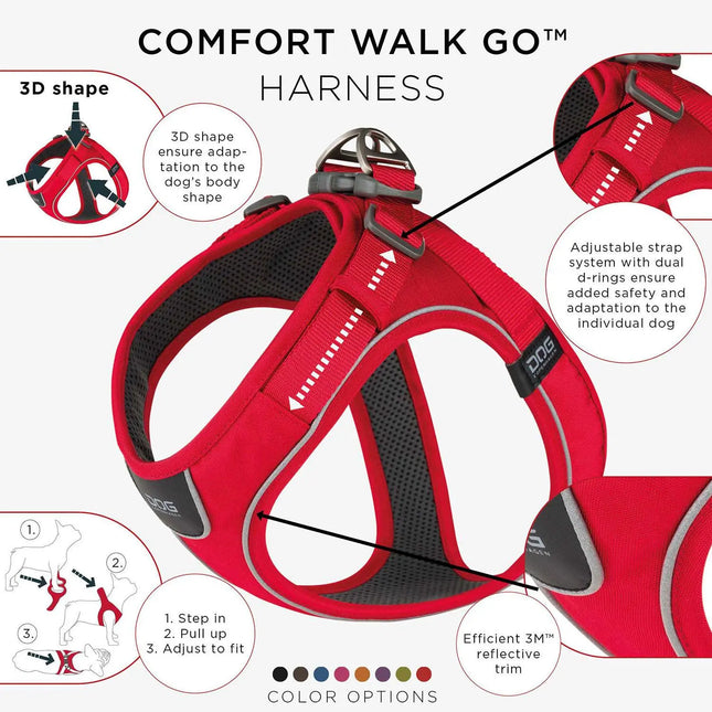 Dog Copenhagen Comfort Walk Go hundesele Classic Red Dog Copenhagen