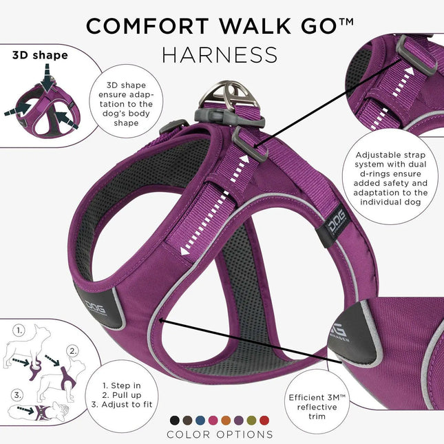 Dog Copenhagen Comfort Walk Go hundesele Purple Passion Dog Copenhagen