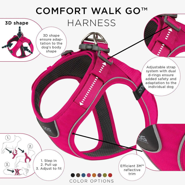 Dog Copenhagen Comfort Walk Go hundesele Wild Rose Dog Copenhagen